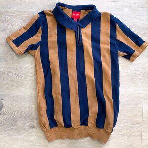 GUESS Men's Size M 1/4 Zip Short Sleeve Sweater Sweatshirt / 100% Cotton